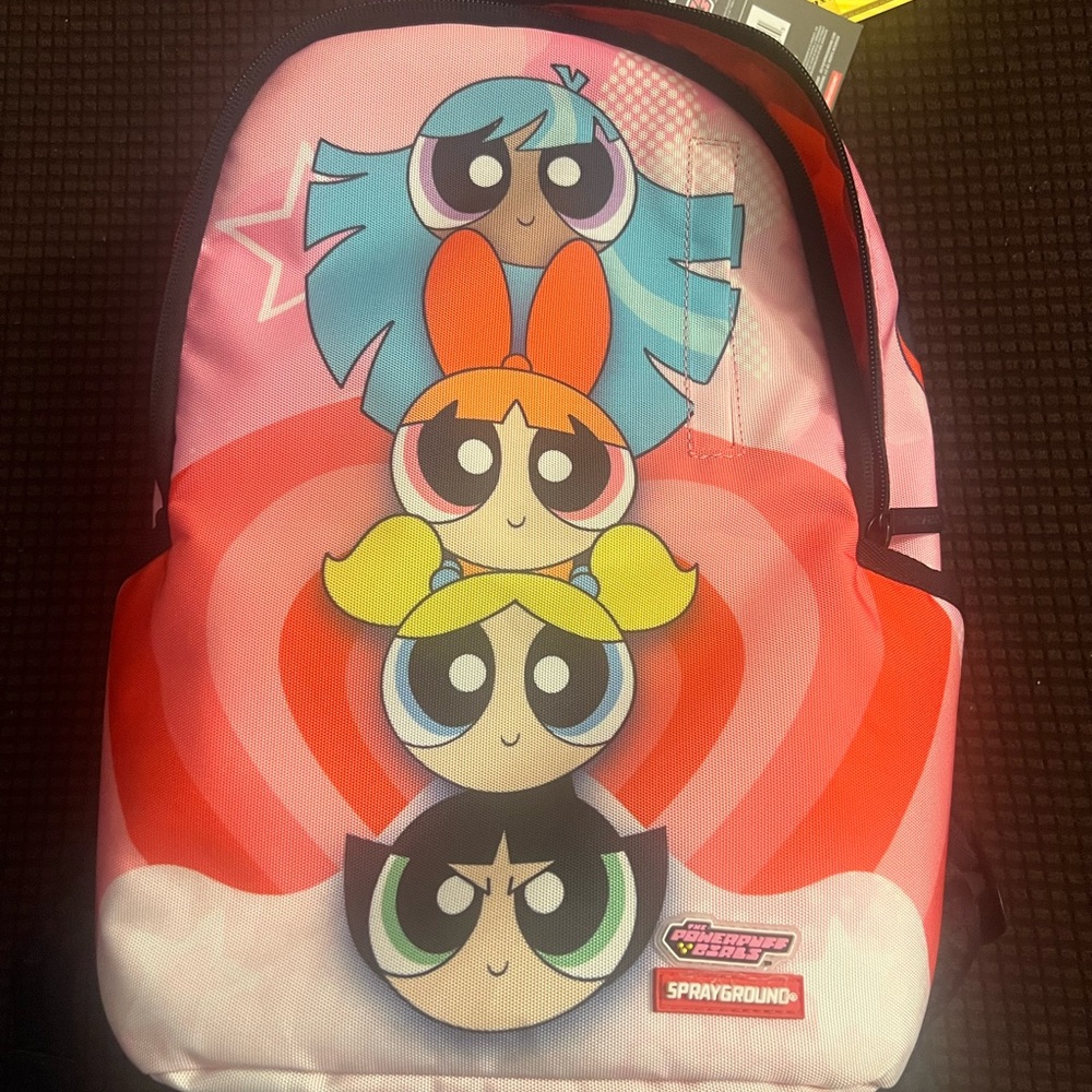Sprayground Powerpuff Girls Pink and Red Backpack